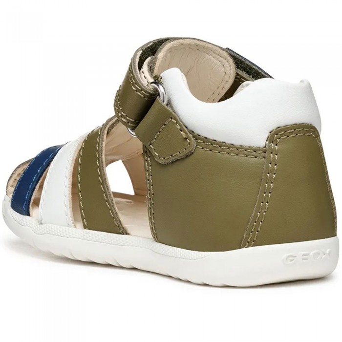 Ημίκλειστα Πέδιλα Geox - Sandal Macchia B254VA C3203 Χακί