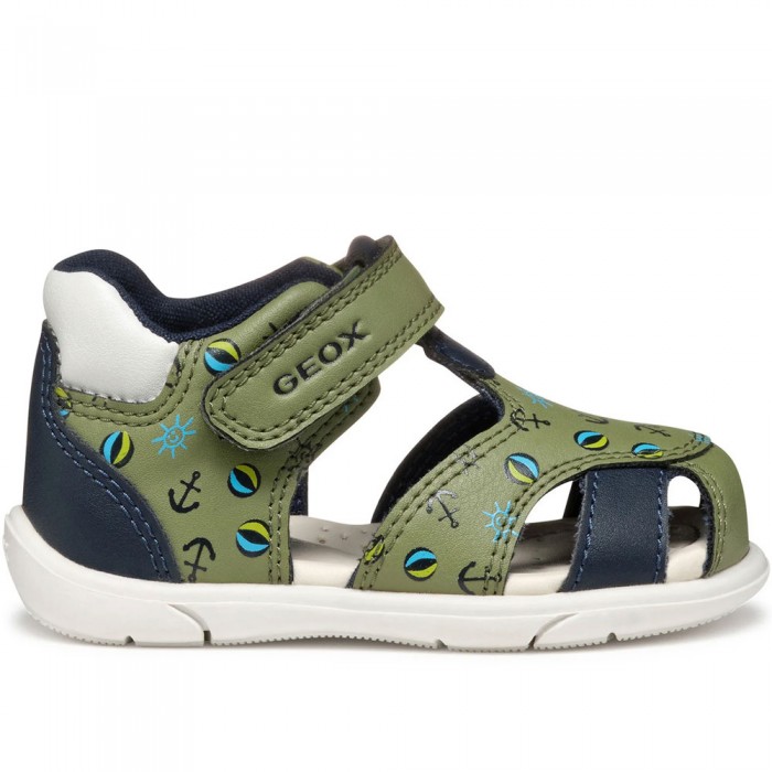 Αγορίστικα Μπεμπέ Πέδιλα Geox - Sandal Zapito B556EC CE3F4 Χακί