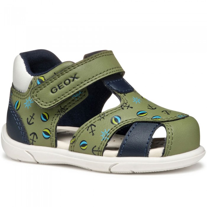 Αγορίστικα Μπεμπέ Πέδιλα Geox - Sandal Zapito B556EC CE3F4 Χακί