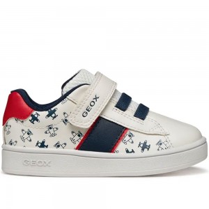 Παιδικά Sneakers Geox B Eclyper Boy B455LA C0085 Λευκό / Μπλε / Κόκκινο