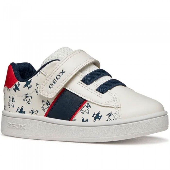 Παιδικά Sneakers Geox B Eclyper Boy B455LA C0085 Λευκό / Μπλε / Κόκκινο