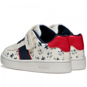 Παιδικά Sneakers Geox B Eclyper Boy B455LA C0085 Λευκό / Μπλε / Κόκκινο