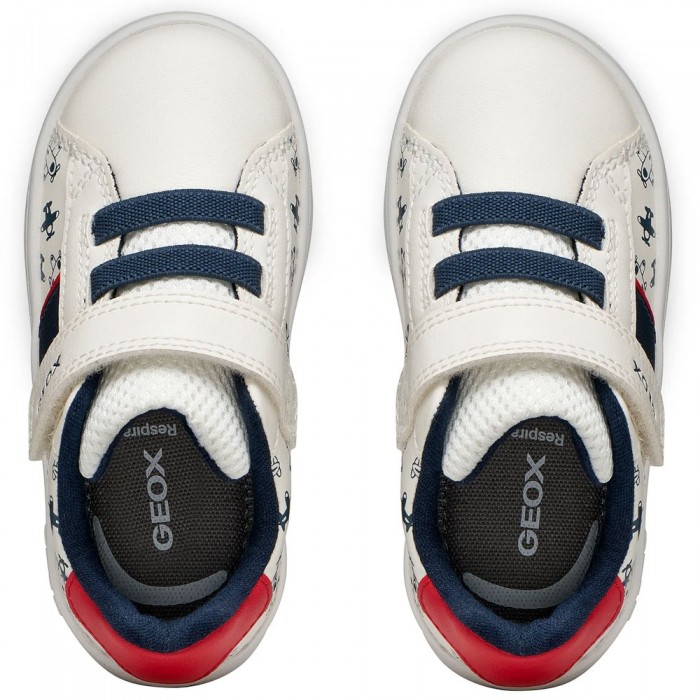 Παιδικά Sneakers Geox B Eclyper Boy B455LA C0085 Λευκό / Μπλε / Κόκκινο