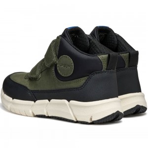 Εφηβικά Casual Μποτάκια Geox - Flexyper J569BA C3009 Χακί