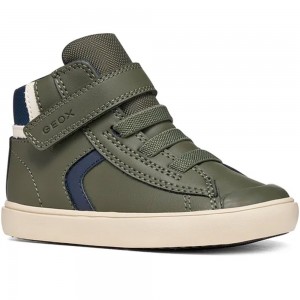 Παιδικά Ανατομικά Μποτάκια Geox - Gisli Boy B461NA C3024 Λαδί / Μπλε