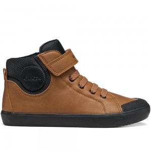 Παιδικά Ανατομικά Μποτάκια Geox - Gisli Boy B461NC C1162 Ταμπά / Μαύρο