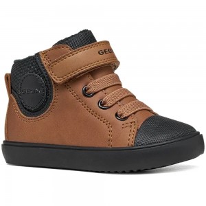 Παιδικά Ανατομικά Μποτάκια Geox - Gisli Boy B461NC C1162 Ταμπά / Μαύρο