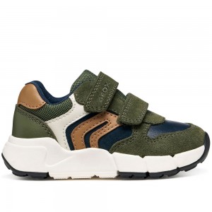  Παιδικά Ανατομικά Sneakers Geox - Flexyper B656GC CB36N Χακί / Μπλε