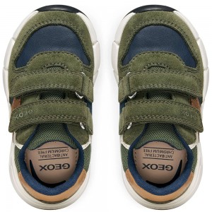 Παιδικά Ανατομικά Sneakers Geox - Flexyper B656GC CB36N Χακί / Μπλε