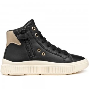 Εφηβικά Casual Μποτάκια Geox - Laquinny J56M3A C0531 Μαύρο
