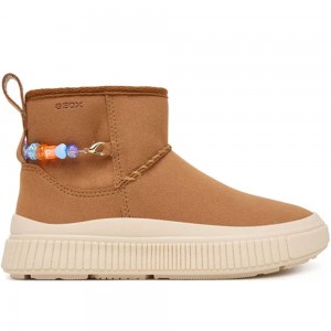 Geox J Laquinny Girl – Τα Cozy Μποτάκια που θα Λατρέψεις J66M3E C6627 Camel