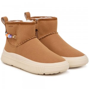Geox J Laquinny Girl – Τα Cozy Μποτάκια που θα Λατρέψεις J66M3E C6627 Camel