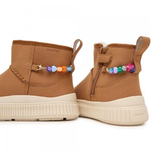 Geox J Laquinny Girl – Τα Cozy Μποτάκια που θα Λατρέψεις J66M3E C6627 Camel