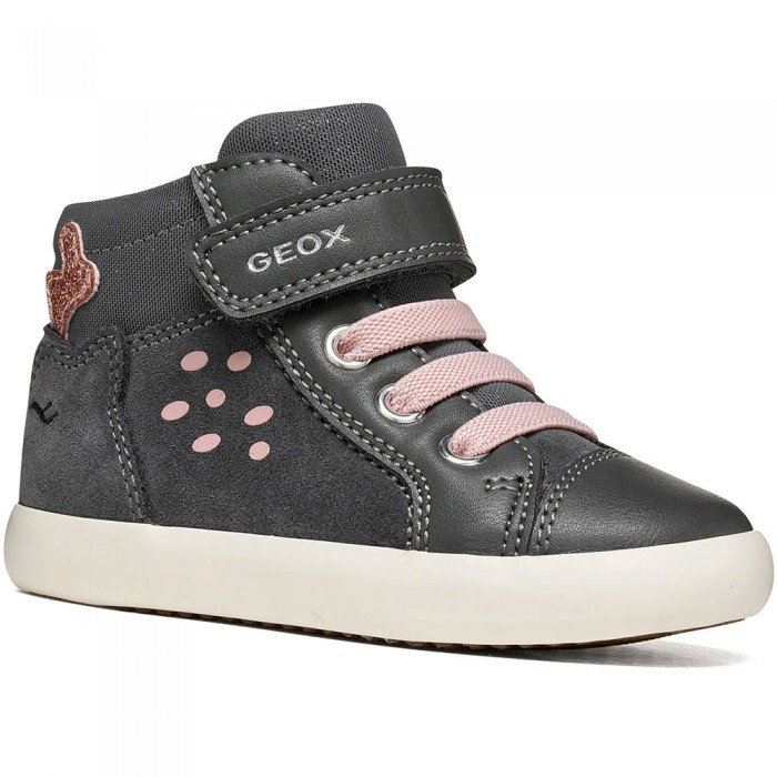 Μπεμπέ Μποτάκια Geox B Gisli Girl B661MA C9002 Γκρι / Ροζ Μπεμπέ Μποτάκια Geox B Gisli Girl B661MA C9002 Γκρι / Ροζ