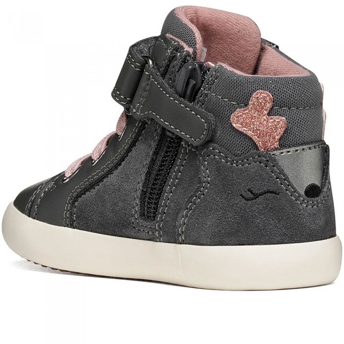 Μπεμπέ Μποτάκια Geox B Gisli Girl B661MA C9002 Γκρι / Ροζ Μπεμπέ Μποτάκια Geox B Gisli Girl B661MA C9002 Γκρι / Ροζ