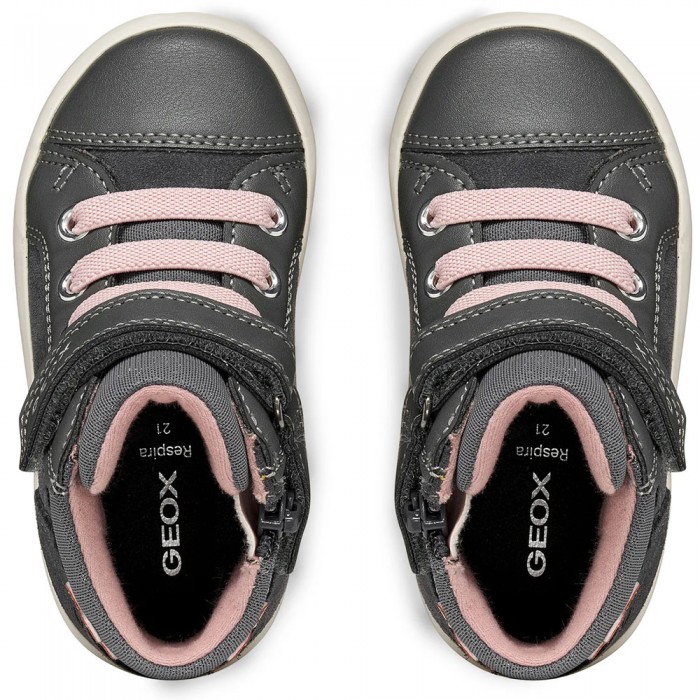 Μπεμπέ Μποτάκια Geox B Gisli Girl B661MA C9002 Γκρι / Ροζ Μπεμπέ Μποτάκια Geox B Gisli Girl B661MA C9002 Γκρι / Ροζ