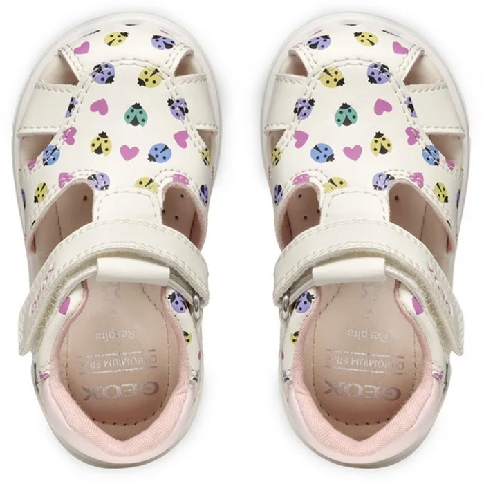 Πέδιλα Geox - Sandal Zapito B556FB C0653 Λευκό Πέδιλα Geox - Sandal Zapito B556FB C0653 Λευκό