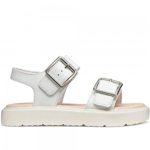 Εφηβικά Πέδιλα Geox - Kodette J45DBH C1000 Λευκό