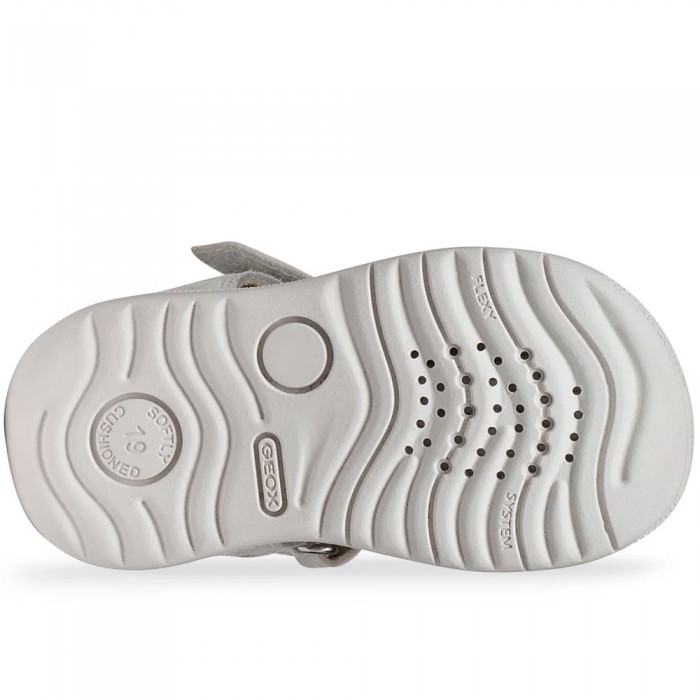 Μπεμπέ Geox Πέδιλο Macchia B254WB C0007 Λευκό/Ασημί