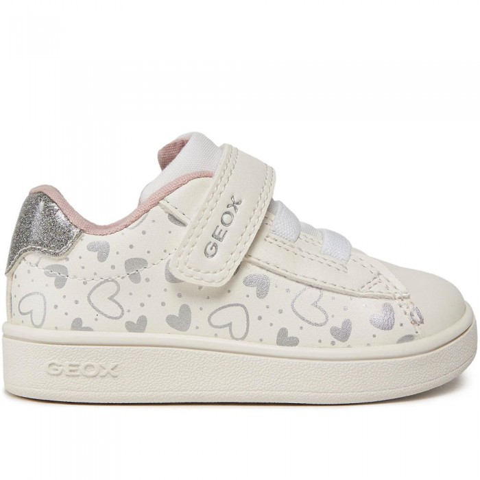 Κοριτσίστικα Sneakers Geox - Eclyper B455MA C0007 Λευκό/Ασημί