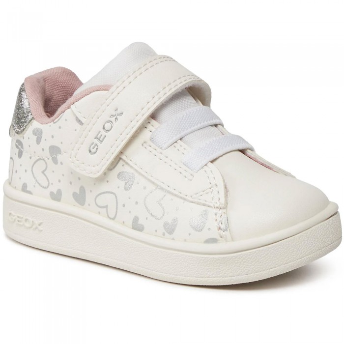 Κοριτσίστικα Sneakers Geox - Eclyper B455MA C0007 Λευκό/Ασημί