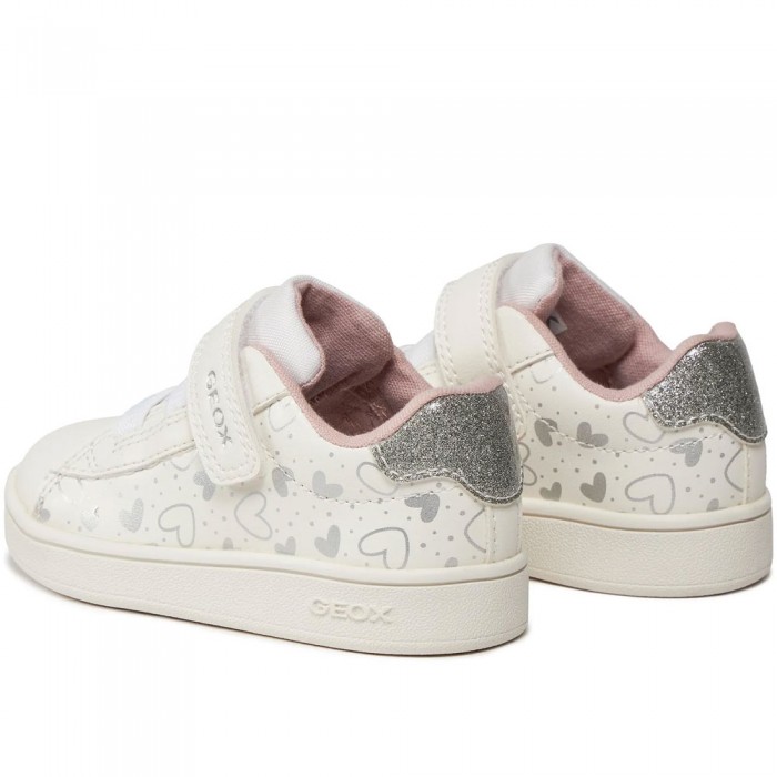 Κοριτσίστικα Sneakers Geox - Eclyper B455MA C0007 Λευκό/Ασημί