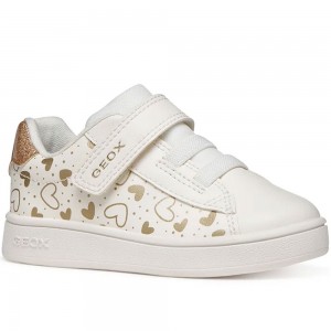Κοριτσίστικα Sneakers Geox - Eclyper B455MA C0007 Λευκό/Χρυσό
