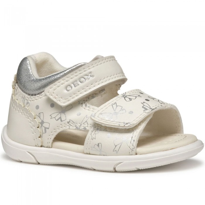 Μπεμπέ Ανατομικά Πέδιλα Geox - Sandal Zapito B556FD C0007 Λευκό