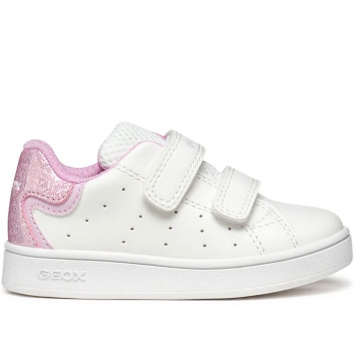 Κοριτσίστικα Sneakers Geox - Eclyper B365MA C0406 Λευκό Ροζ Κοριτσίστικα Sneakers Geox - Eclyper B365MA C0406 Λευκό Ροζ