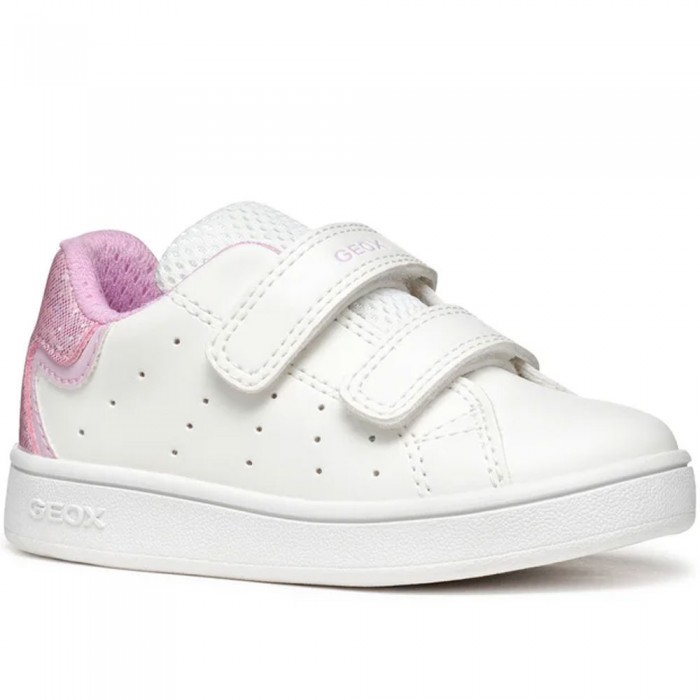 Κοριτσίστικα Sneakers Geox - Eclyper B365MA C0406 Λευκό Ροζ Κοριτσίστικα Sneakers Geox - Eclyper B365MA C0406 Λευκό Ροζ