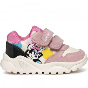 Κοριτσίστικο Sneaker Geox - Minnie Mouse B465QB C1MA8 Ροζ/Λευκό