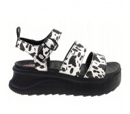 Πέδιλα Hey Dode - Delray Buckle Animal 43199-066 Μαύρο/Λευκό