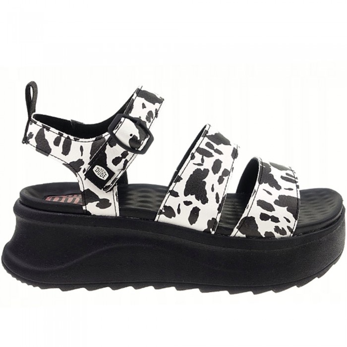 Πέδιλα Hey Dode - Delray Buckle Animal 43199-066 Μαύρο/Λευκό Πέδιλα Hey Dode - Delray Buckle Animal 43199-066 Μαύρο/Λευκό