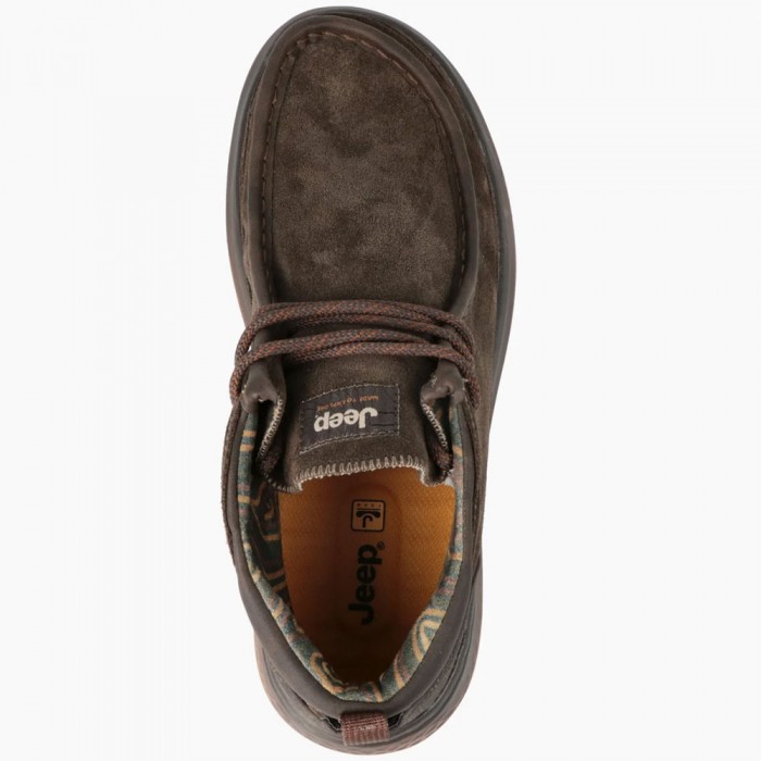 Καστόρινα Δετά Μποτάκια Jeep - Kauai Wallabee Mid Suede JM52041A-030 Dk. Brown Καστόρινα Δετά Μποτάκια Jeep - Kauai Wallabee Mid Suede JM52041A-030 Dk. Brown