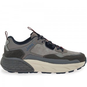 Ανδρικά Δετά Sneaker Jeep - Groove JM52070A-055 Γκρι