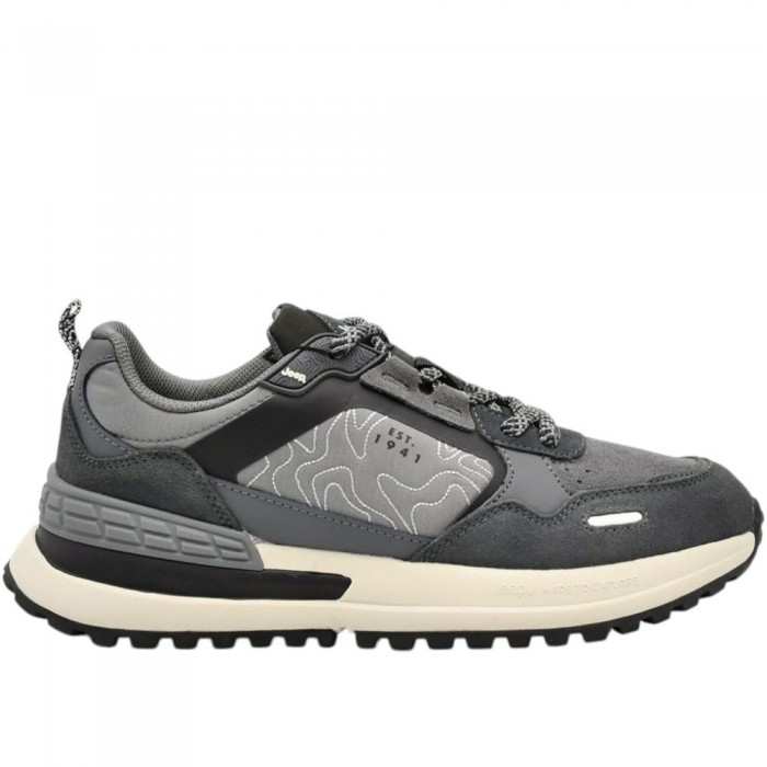 Δετά Sneaker Jeep - Ground JM52080A-056 Γκρι Δετά Sneaker Jeep - Ground JM52080A-056 Γκρι