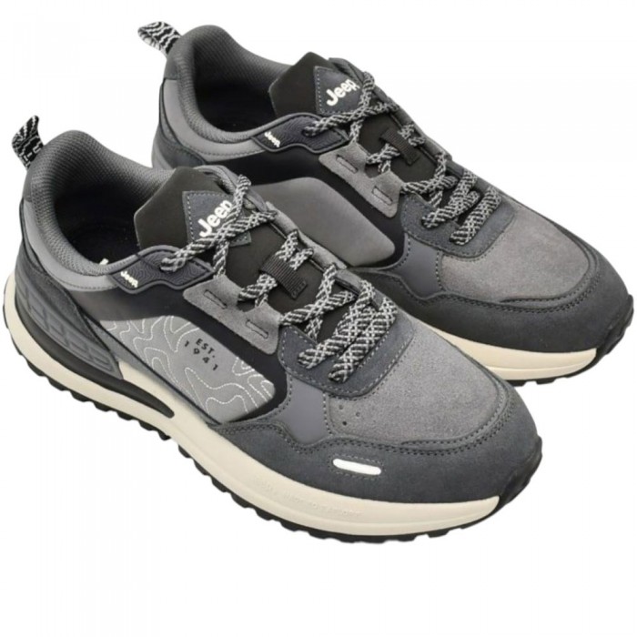 Δετά Sneaker Jeep - Ground JM52080A-056 Γκρι Δετά Sneaker Jeep - Ground JM52080A-056 Γκρι