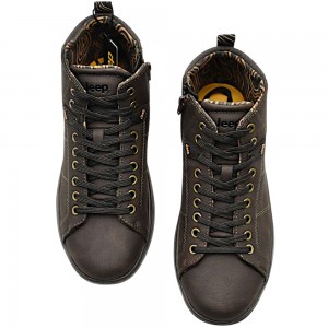 Ανδρικά Casual Μποτάκια Jeep - Kobi Mid JM62062A-030 Καφέ