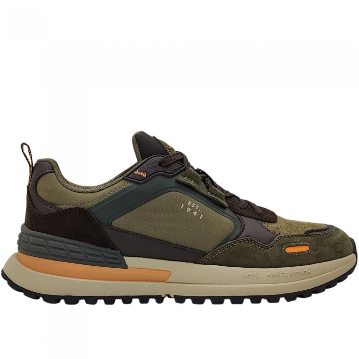 Ανδρικά Δετά Sneaker Jeep - Ground JM62100A-557 Χακί / Καφέ
