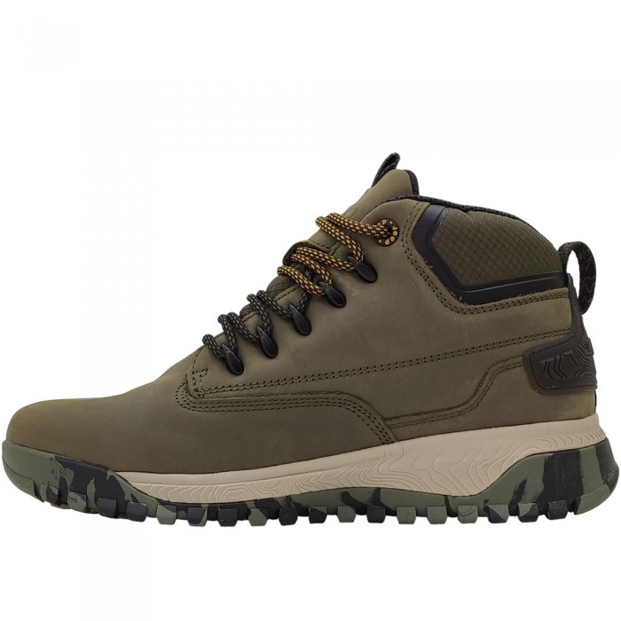 Δερμάτινα Αδιάβροχα Μποτάκια Jeep - Canyon Mid Waterproof JM32110A-Military Λαδί