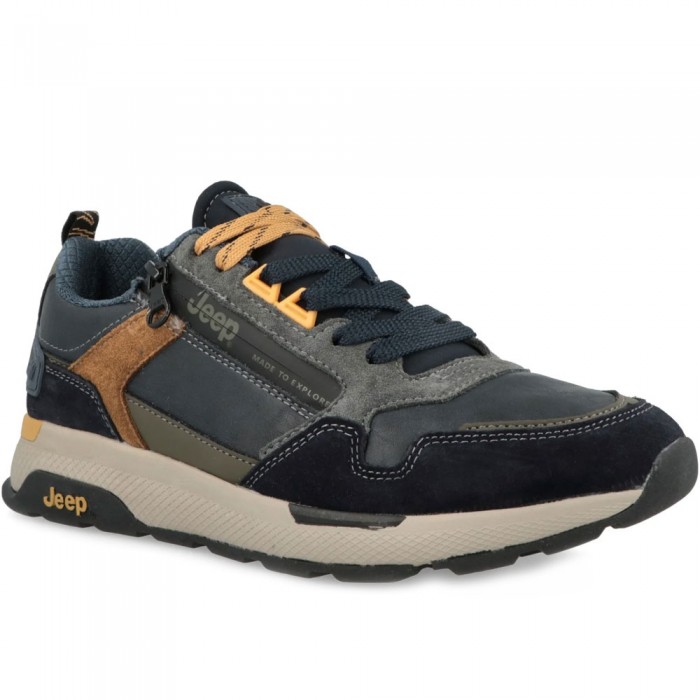 Χειμωνιάτικα Sneakers Jeep - Ontario Zip JM42110A-016 Μπλε