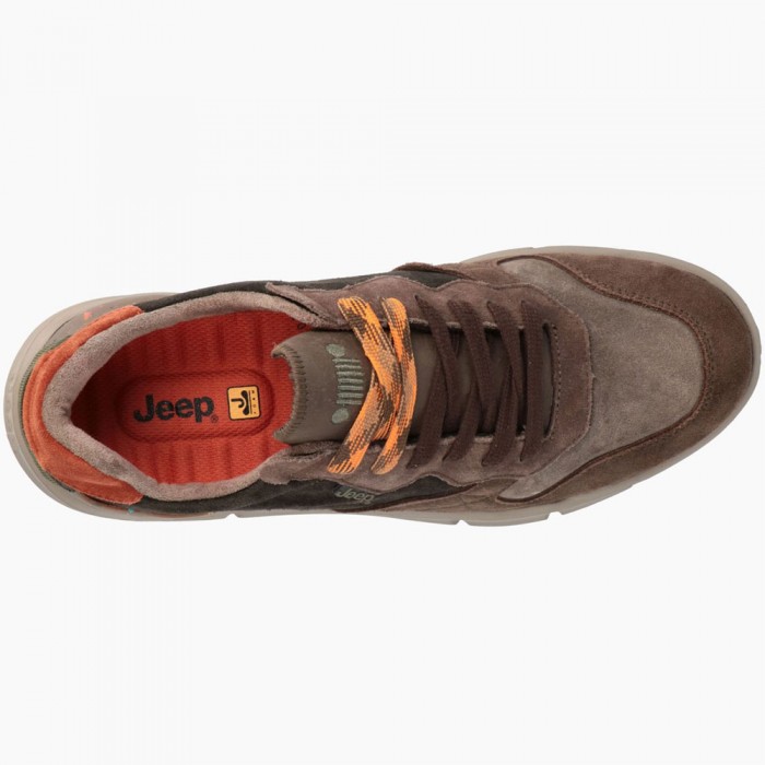 Ανδρικά Καστόρινα Sneakers Δετά Jeep - JM32100A-028 Καφέ