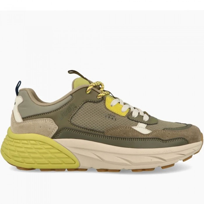 Ανδρικά Δετά Sneaker Jeep - Groove Mesh JM51091A-105 Χακί Ανδρικά Δετά Sneaker Jeep - Groove Mesh JM51091A-105 Χακί