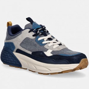 Ανδρικά Δετά Sneaker Jeep - Groove Canvas JM61002A-016 Μπλε