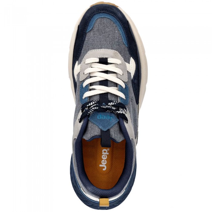 Ανδρικά Δετά Sneaker Jeep - Groove Canvas JM61002A-016 Μπλε