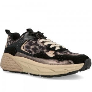 Γυναικεία Chunky Sneakers Jeep - Groove Jungle JL62521A-062 Μαύρο / Leopard