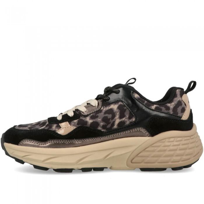 Γυναικεία Chunky Sneakers Jeep - Groove Jungle JL62521A-062 Μαύρο / Leopard