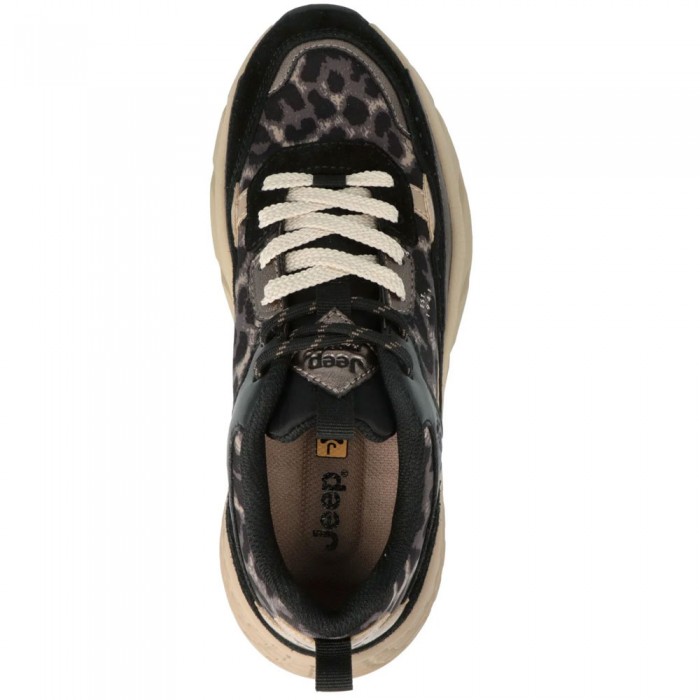 Γυναικεία Chunky Sneakers Jeep - Groove Jungle JL62521A-062 Μαύρο / Leopard