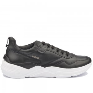 Ανδρικά Δερμάτινα Sneakers Pegada 118802-05 Μαύρο