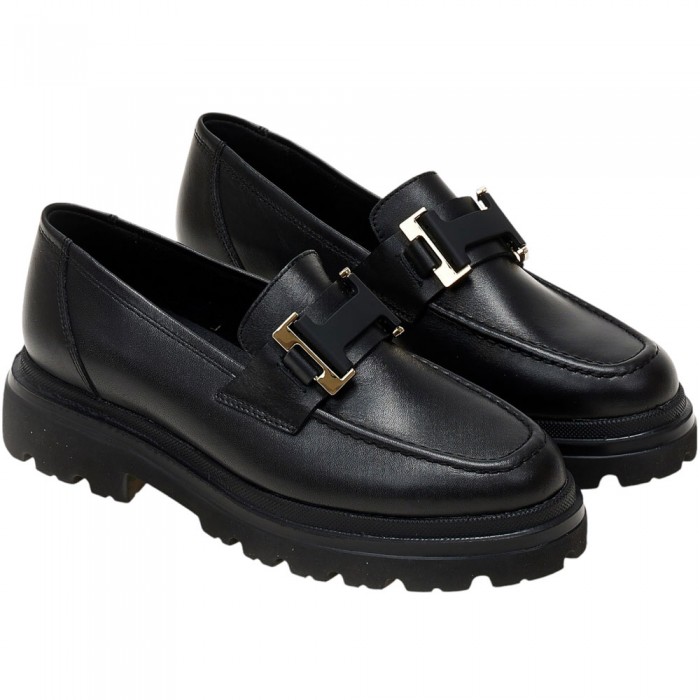 Δερμάτινα Loafers Ragazza 0238 Μαύρο